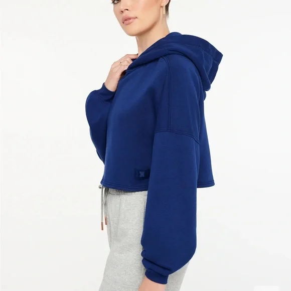 Savage X Fenty Royal Boss Blue Xssential Crop Hoodie - Picture 4 of 13